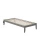 Atlantic Furniture Colorado Twin Extra Long Bed w/ USB Turbo Charger in Grey