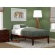 AFI Colorado Walnut Twin Bed with USB Turbo Charger