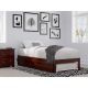 AFI Colorado in Walnut Twin Extra Long Bed with USB Turbo Charger and Twin Extra Long Trundle