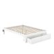 AFI Colorado White Full Bed with Foot Drawer and USB Turbo Charger