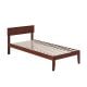 AFI Boston Twin Extra Long Bed in Walnut