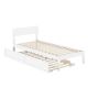 AFI Boston Twin Extra Long Bed with Twin Extra Long Trundle in White