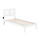 AFI Tahoe Twin Extra Long Bed with USB Turbo Charger in White
