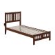 Tahoe Walnut Twin Extra Long Bed with Footboard