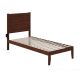 NoHo Walnut Twin Extra Long Bed