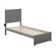 NoHo Grey Twin Extra Long Bed w/ Footboard