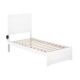 NoHo White Twin Bed w/ Footboard