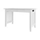 Atlantic Furniture 48 inch Rectangular White 1 Drawer Writing Desk w/ Solid Wood Material