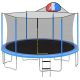 15 ft. Trampoline for Kids w/ Safety Enclosure Net