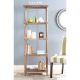 Safavieh 66.9inch Washed Natural Pine Wood 4-shelf Etagere Bookcase