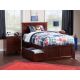 AFI Madison Walnut Twin XL Platform Bed with Matching Foot Board and 2 Urban Bed Drawers