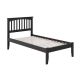 AFI Mission Espresso Twin Platform Bed with Open Foot Board