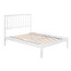 AFI Mission White Full Platform Bed with Open Foot Board