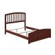 AFI Richmond Full Traditional Bed with Matching Foot Board in Walnut