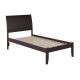 AFI Portland Twin XL Platform Bed with Open Foot Board in Espresso