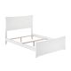 Atlantic Furniture Metro White Full Traditional Bed w/ Matching Foot Board