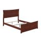 AFI Metro Full Traditional Bed with Matching Foot Board in Walnut
