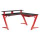 OSP Home Furnishings 54 inch L-Shaped Matte Red/Matte Black Computer Gaming Desk w/ USB Port