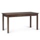 Simpli Home 60 inch Rectangular Distressed Charcoal Brown Writing Desk w/ USB Port