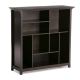 Simpli Home Amherst Solid Wood 44inch x 44inch Hickory Brown Transitional Multi Cube Bookcase and Storage Unit
