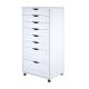 Adeptus White - 6+2 Drawer Roll Cart