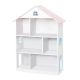 Dollhouse 42-in. White MDF 3-Shelf Vertical Bookcase