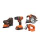 BLACK DECKER 20 Volt Max Lithium-Ion Cordless Combo Kit (4-Tool) with 2 Batteries 1.5Ah and Charger - BD4KITCDCMSL