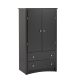 Prepac - Sonoma Black Armoire