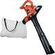 BLACK+DECKER 12 AMP 230 MPH 385 CFM Corded Electric Handheld 3-In-1 Leaf Blower, Vacuum & Mulcher