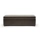 Baxton Studio - Dennehy Dark Brown Storage Bench