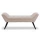 Baxton Studio - Tamblin Contemporary Beige Fabric Upholstered Bench