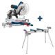 Bosch 12 in. DUAL-BEVEL GLIDE MITER SAW w/ FOLDING-LEG MITER SAW STAND