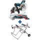 Bosch 15 Amp Corded 10 in. Dual-Bevel Sliding Glide Miter Saw with 60-Tooth Saw Blade and Bonus Gravity Rise Stand with Wheels