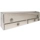 Buyers Products Company - 72 Diamond Plate Aluminum Low Profile Crossbed Truck Tool Box - 1705641