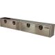 Buyers Products Company Diamond Tread Aluminum Topsider Truck Box with T-Handle Latch, 16 in. x 13 in. x 96 in.