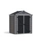 CANOPIA SkyLight 6 ft. W x 5 ft. D Dark Gray Deco Plastic Garden Outdoor Storage Shed 30.7 sq. ft.