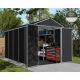 CANOPIA by PALRAM Rubicon 6 ft. x 12 ft. Dark Gray Garden Storage Shed