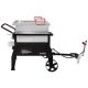 CreoleFeast Single Sack Crawfish Boiler Outdoor Stove Propane Gas Grill Cooker-inch Black