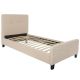 Carnegy Avenue Beige Twin Platform Bed