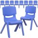 Carnegy Avenue - Blue Plastic Stack Chairs (Set of 10)