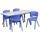 Carnegy Avenue Blue 5-Piece Table and Chair Set CGA-YU-20722-BL-HD