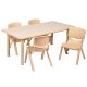 Carnegy Avenue Natural Kids' Table and Chair (Set)