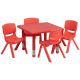 Carnegy Avenue Red 5-Piece Table and Chair (Set)