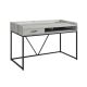 Picket House Furnishings Peyton 47 in. Rectangle Grey Metal 1 Drawer Computer Desk