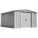 Arrow Classic 10 ft. W x 14 ft. D Flute Grey Metal Shed 129 sq. ft.