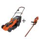 BLACK+DECKER 40-Volt MAX Lithium-Ion Cordless 20-in Walk Mower and Hedge Trimmer Combo Kit (2-Tool) w/ 2.5Ah Batteries and Charger