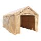 ALEKO 10 foot W x 20 foot D Beige Roof Heavy-Duty Carport
