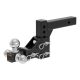 CURT Adjustable Tri Ball Mount 2in Shank 1 7 8in 2in 2 5 16in Balls