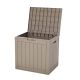 WEN UU 32 Gal. Outdoor Storage Box for Patio Cushion, Pillows, Deck Box Polypropylene Taupe Deck Box