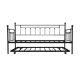 Black Metal Frame Standard Twin Daybed and Trundle Set